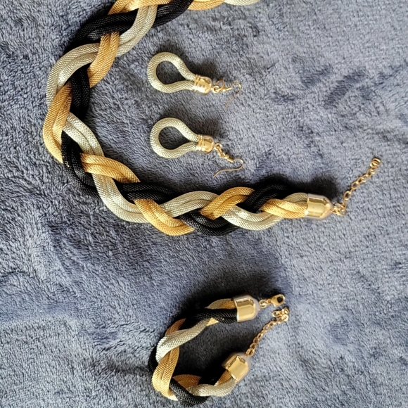 3pc Big Rope Tri color set black/silver/gold - Picture 3 of 3
